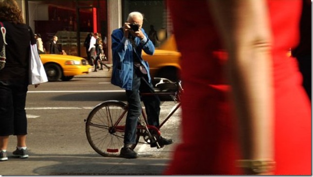 Bill Cunningham at work.