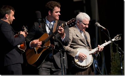 Steve Martin at Steep Canyon Rangers, in a photo from the group's Website. (Photo by Marcel Houweling)