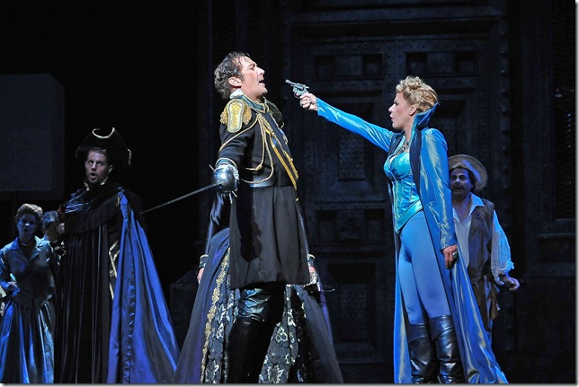 David Pittsinger and Georgia Jarman in Don Giovanni. (Photo by Gaston de Cardenas)