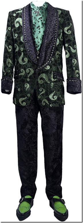 Jim Carrey’s Riddler getup from Batman Forever (1995), designed by Bob Ringwood.