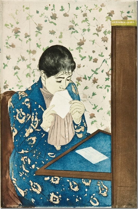 The Letter (1891), by Mary Cassatt.