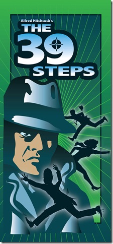 The poster for The 39 Steps, set for the Maltz Jupiter Theatre Nov. 1-13.