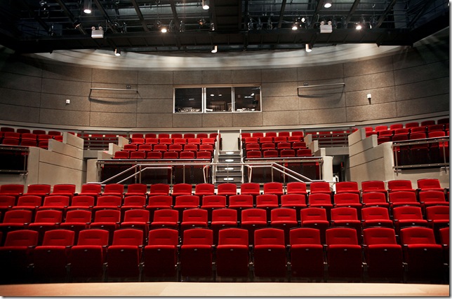 The renovated interior of the Don & Ann Brown Theatre, the new home of Palm Beach Dramaworks. (Photo by Tim Stepien)