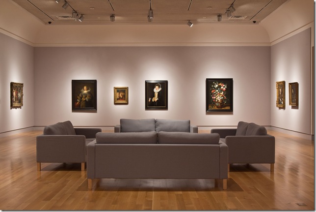 The second-floor Delacorte Gallery now contains sofas so visitors can linger a bit longer while viewing the works on display.