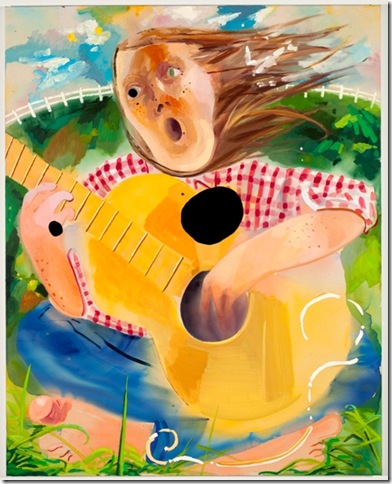 Guitar Girl (2009), by Dana Schutz. At the Miami Art Museum from Jan. 15 to Feb. 26.