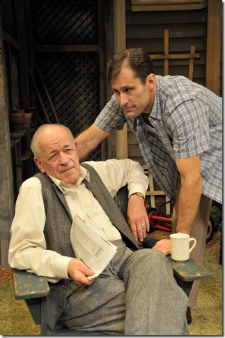 Kenneth Tigar and Jim Ballard in All My Sons.