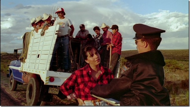 A scene from Highway Patrolman (1993).