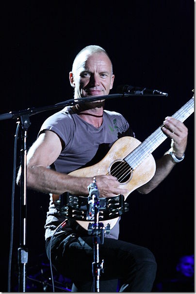 Sting in concert.