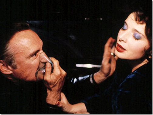 Dennis Hopper and Isabella Rossellini in Blue Velvet (1986).