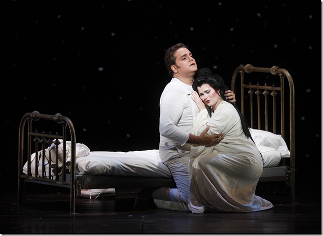 Rafael Davila and Michele Capalbo in Madama Butterfly. (Photo by Palm Beach Opera)