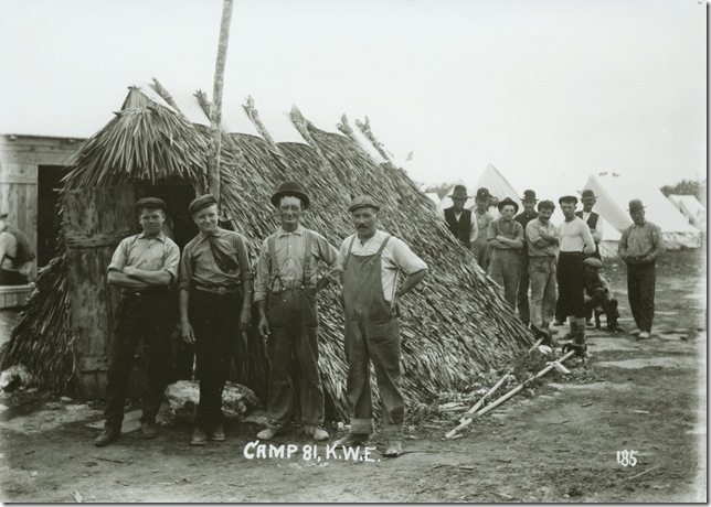 Workers at Camp 81, building the Key West extension. (Copyright Henry Morrison Flagler Museum Archives)