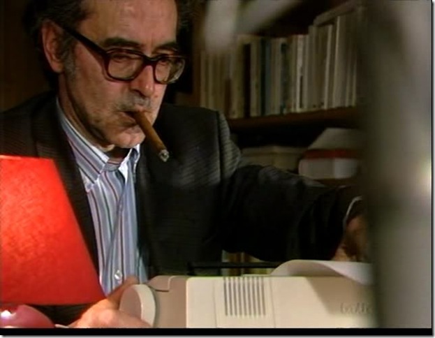 Jean-Luc Godard in Histoire(s) du Cinema (1988-1998).