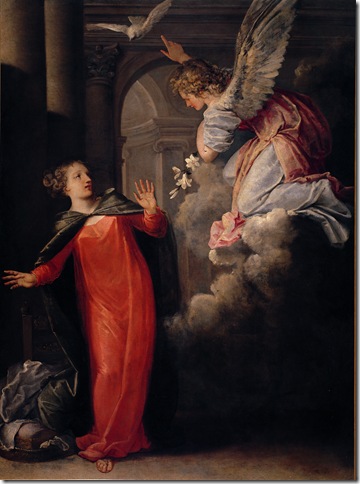 Annunciation (1670), by Pietro Liberi.