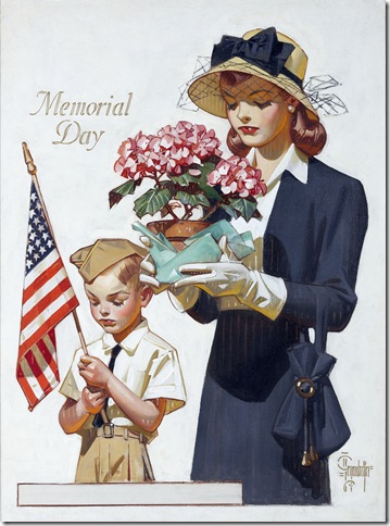 Memorial Day, by J. C. Leyendecker, for The American Weekly, May 25, 1947. 