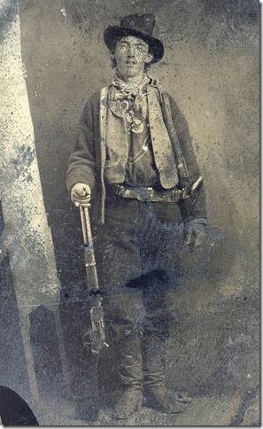 William Bonney, aka Billy the Kid (c. 1879-1880), tintype. Courtesy Kyle Bakajian.