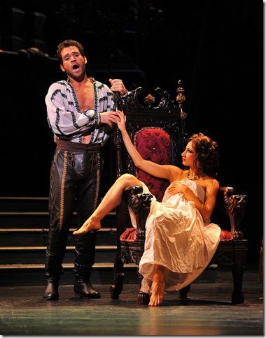 Michael Fabiano as the duke of Mantua in Rigoletto. (Photo by Gaston de Cardenas)