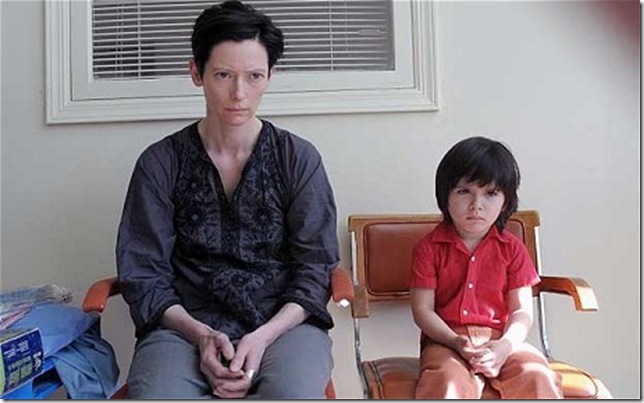 Tilda Swinton and Ezra Miller in We Need to Talk About Kevin.