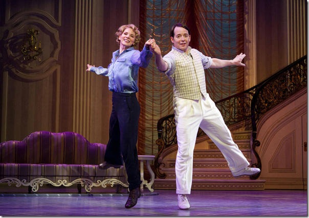 Kelli O’Hara and Matthew Broderick in Nice Work if You Can Get It. (Photo by Joan Marcus)