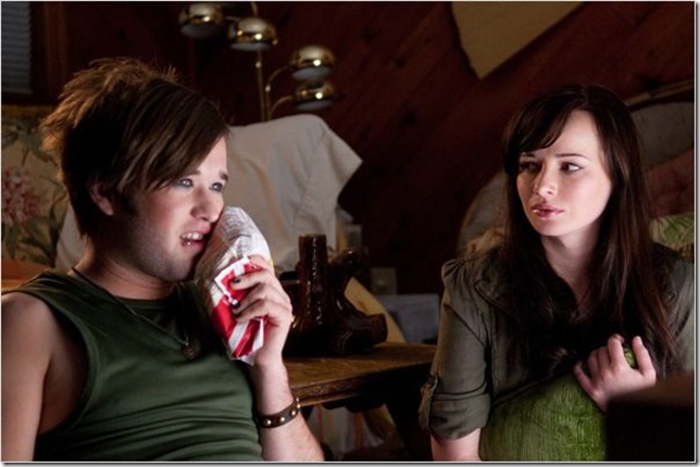 Haley Joel Osment and Ashley Rickards in Sassy Pants.