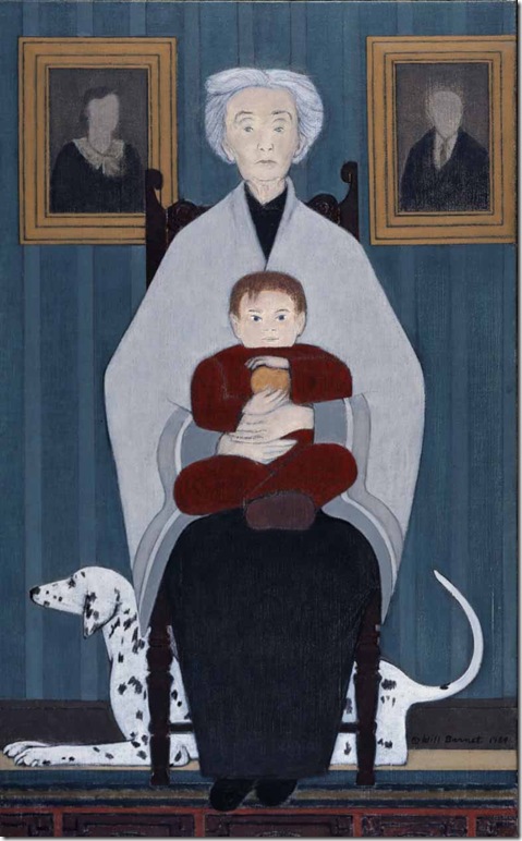 The Great-Grandmother (1984), by Will Barnet. At the Boca Raton Museum of Art through May 20.