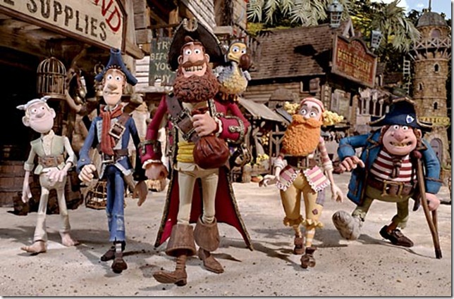 A scene from The Pirates! Band of Misfits.