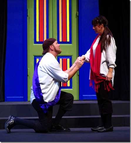 David A. Hyland and Niki Fridh in Much Ado About Nothing.