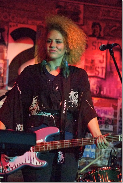 Cassie Taylor, at the Bamboo Room in Lake Worth on Friday night. (Photo by Veda Jo Jenkins) 