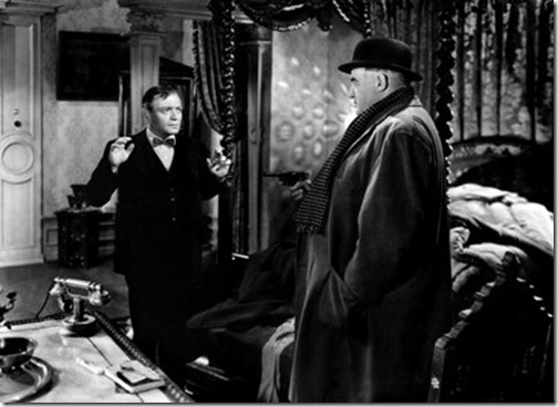 Peter Lorre and Sydney Greenstreet in The Mask of Dimitrios (1944).