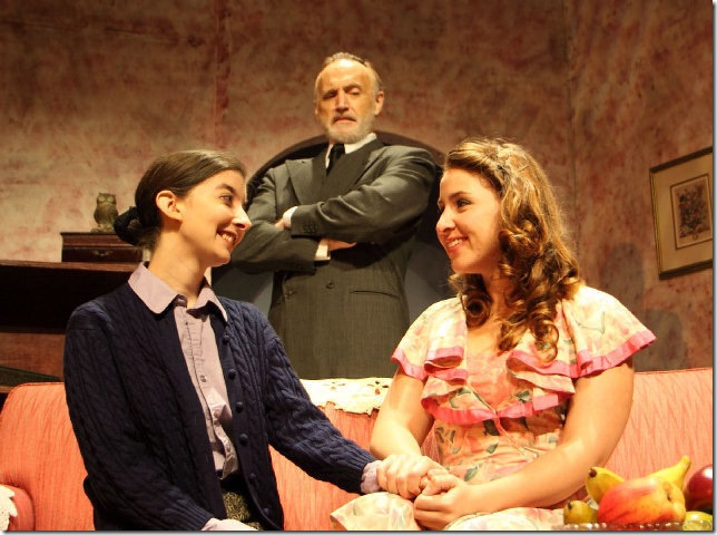 Mary Sansone, Kevin Reilly and Valerie Roche in A Shayna Maidel.