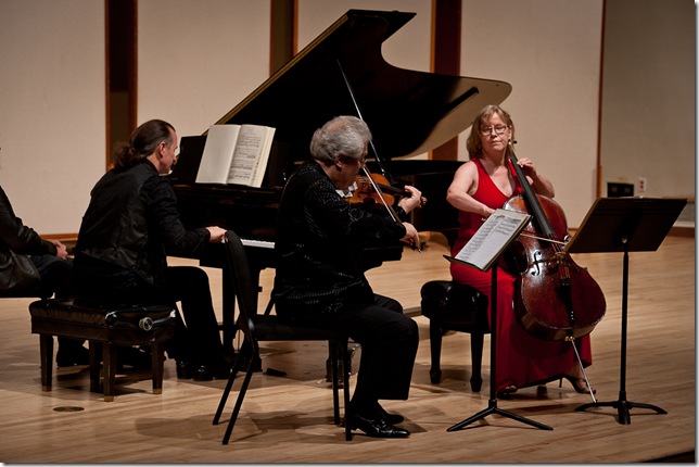 Kemal Gekic, Robert Davidovici and Iris van Eck, in concert earlier this year at Florida International University.