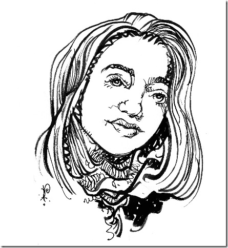 Simone Dinnerstein. (Illustration by Pat Crowley)