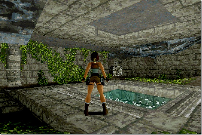 A scene from Tomb Raider.