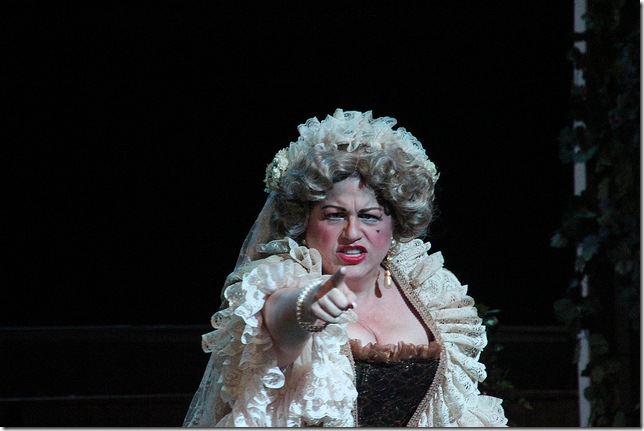 Susan Nicely as Marcellina in Le Nozze di Figaro. (Photo by David Whitfield)