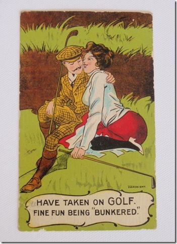 A vintage golf card from the Gary Wiren collection.