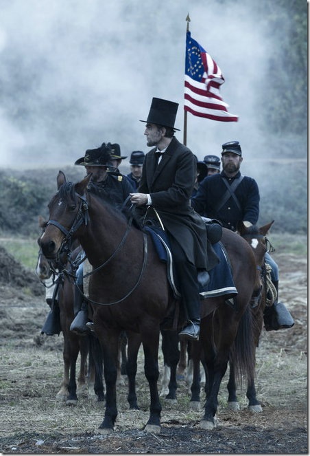 Daniel Day-Lewis as President Abraham Lincoln in Lincoln. (Photo by David James)
