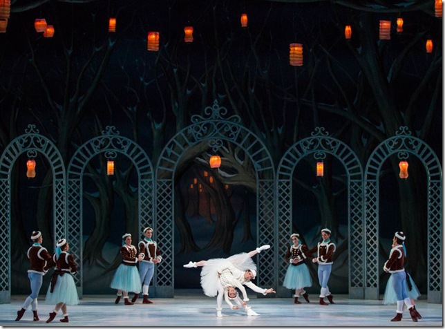 A scene from the Miami City Ballet performance of Sir Frederick Ashton’s Les Patineurs. (Photo by Daniel Azoulay)