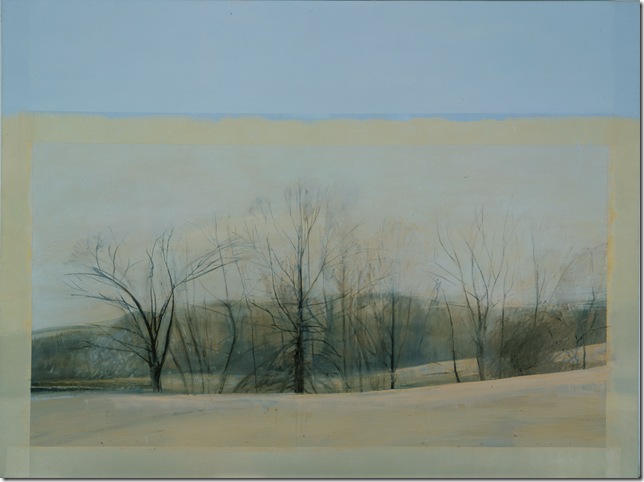 Winter Writing (1984), by Sylvia Plimack Mangold.