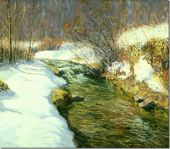 Brook in Winter (1926), by Kenneth Nunamaker.