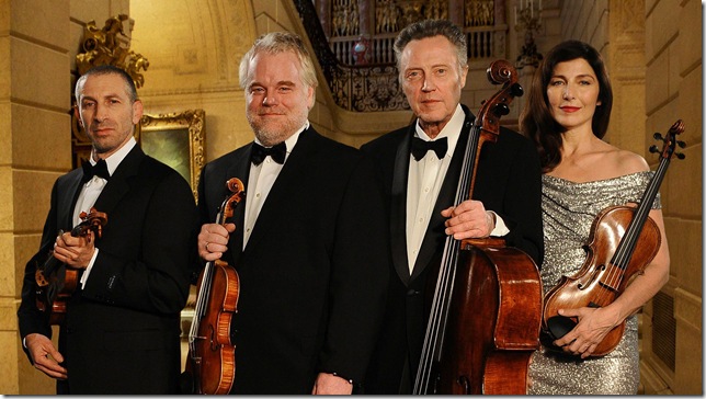 Mark Ivanir, Philip Seymour Hoffman, Christopher Walken and Catherine Keener in A Late Quartet. 