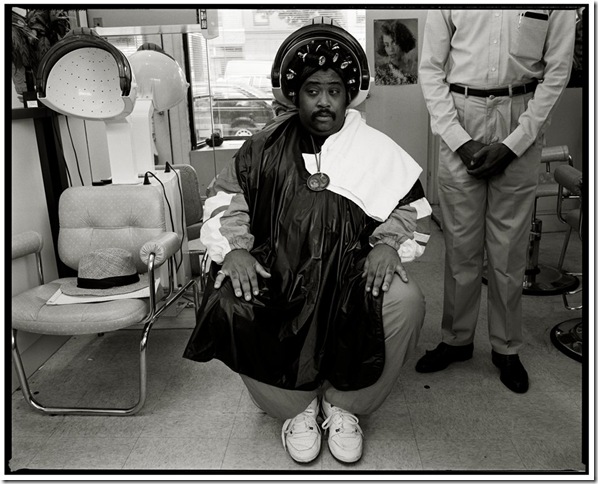 The Rev. Al Sharpton, PrimaDonna Beauty Center, Brooklyn, N.Y. (1988), by Annie Leibovitz.