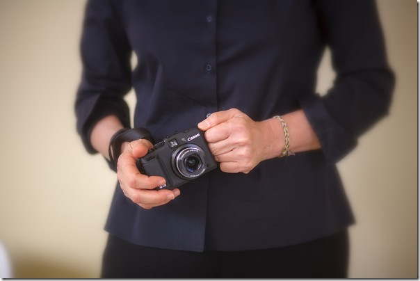 Annie Leibovitz, with camera. (Photo by Tom Tracy)