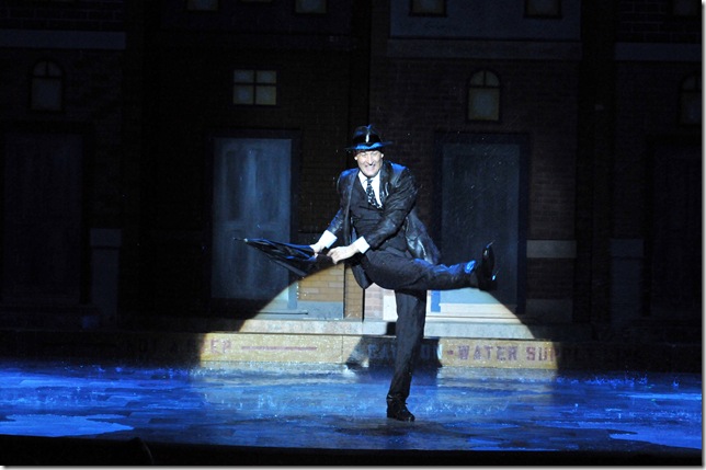 Curt Dale Clark in Singin’ in the Rain, at the Maltz Jupiter Theatre. (Photo by Alicia Donelan)
