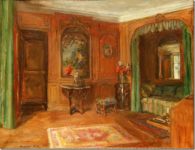 Edith Wharton’s Bedroom at Pavillon Colombe (1926), by Walter Gay.