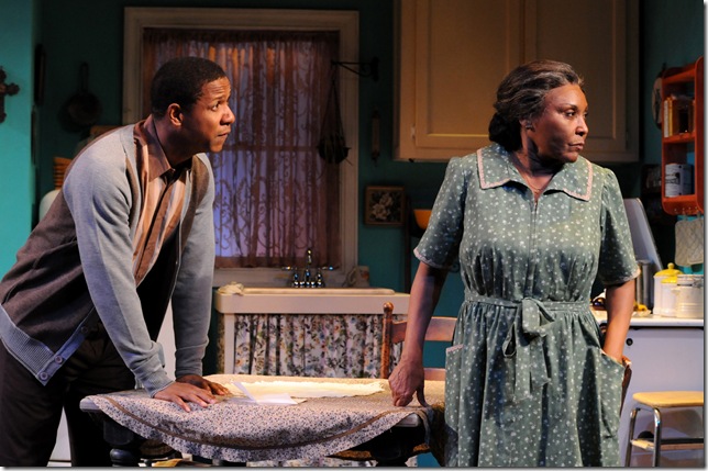 Ethan Henry and Pat Bowie in A Raisin in the Sun.