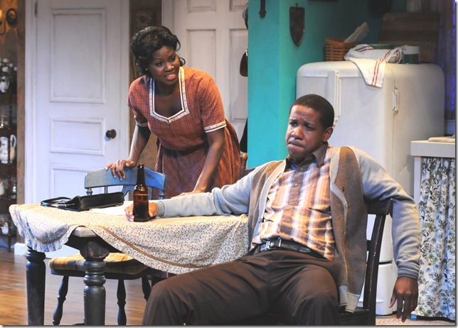 Shirine Babb and Ethan Henry in A Raisin in the Sun. (Photo by Alicia Donelan) 