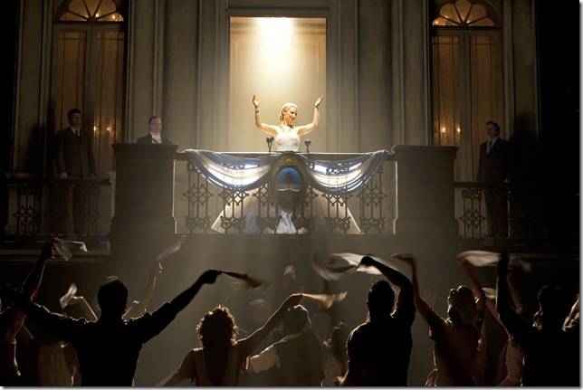 Elena Rogers as Eva Peron in the Broadway revival of Evita. (Photo by Richard Termine)