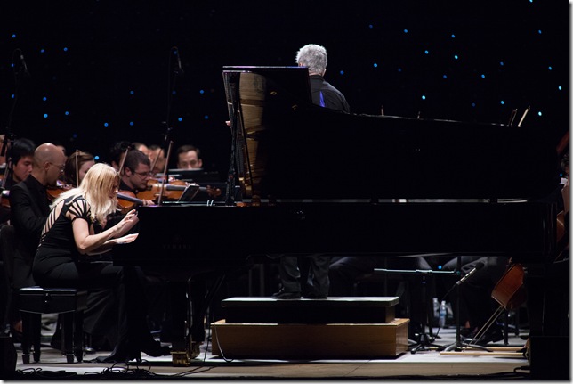 Pianist Valentina Lisitsa and the New World Symphony, at the Festival of the Arts Boca. (Photo by Robert Stolpe)