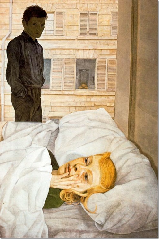 Hotel Bedroom (1954), by Lucian Freud.
