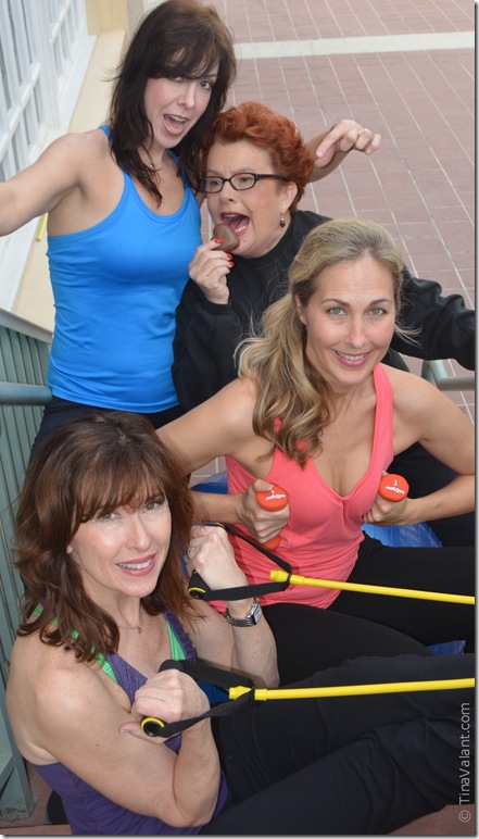 From top left: Katie Angell Thomas, Missy McArdle, Shelley Keelor and Jeanne Bennett in Waist Watchers.  (photo by Tina Valant)