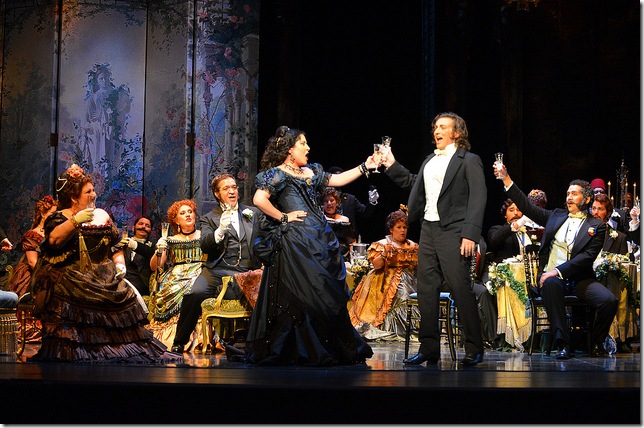Maria Alejandres and Ivan Magri in La Traviata. (Photo by Gaston de Cardenas)